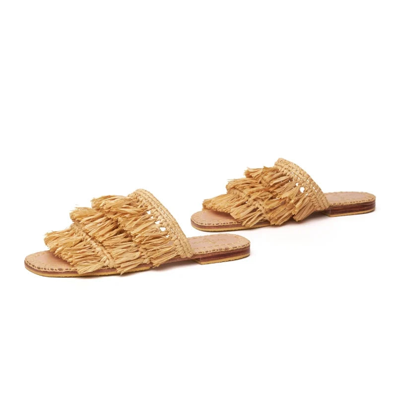 Massa, sustainable, handmade flats made from natural materials by Bulibasha