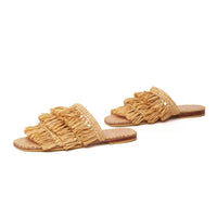 Massa, sustainable, handmade flats made from natural materials by Bulibasha