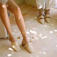 Igider, sustainable, handmade heels made from natural materials by Bulibasha