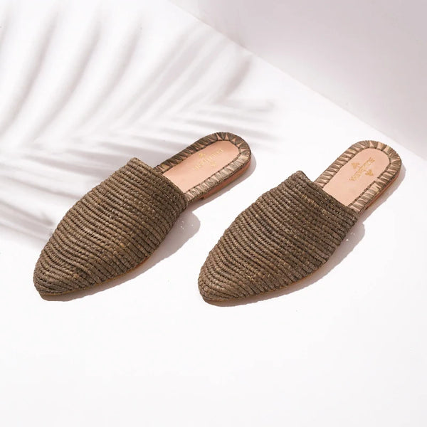 Babouche Women's Slip-Ons Gray