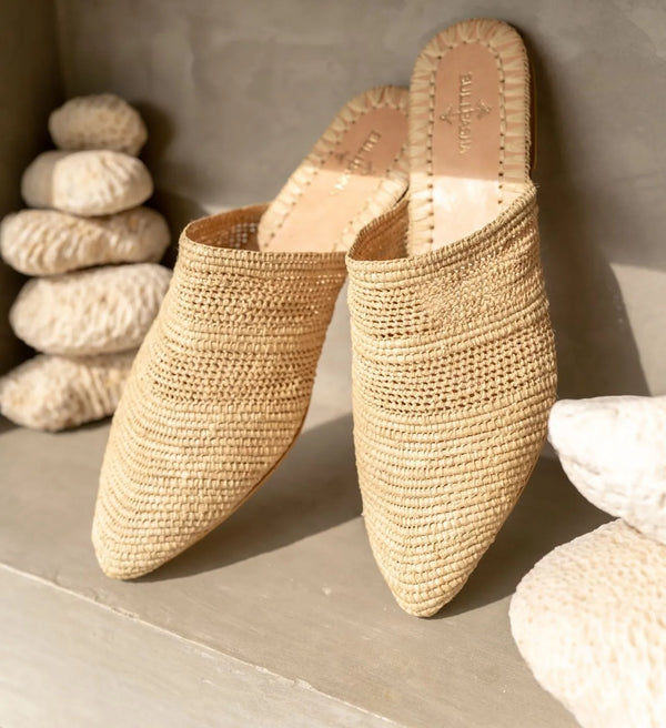 Babouche Women's Slip-Ons Tayri Natural Beige