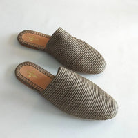 Slip On Gray, sustainable, sandals made from natural materials by Bulibasha
