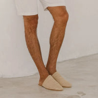 Slip On Neutral, sustainable, sandals made from natural materials by Bulibasha