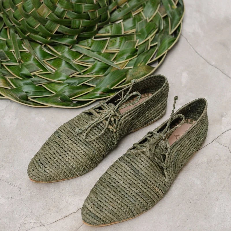 Takama Green, sustainable, shoes made from natural materials by Bulibasha