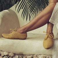 Takama Yellow, sustainable, shoes made from natural materials by Bulibasha