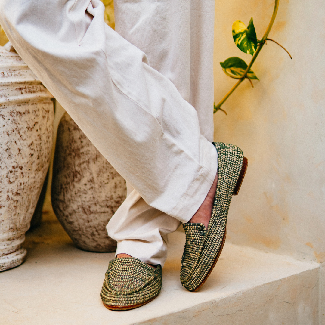 Meddur Men's Loafers Green