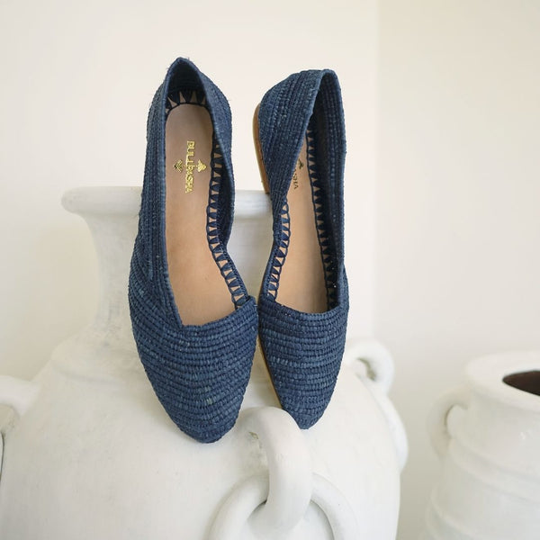 Ayyur Women's Flats Blue