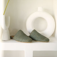 Slip On Green, sustainable, sandals made from natural materials by Bulibasha